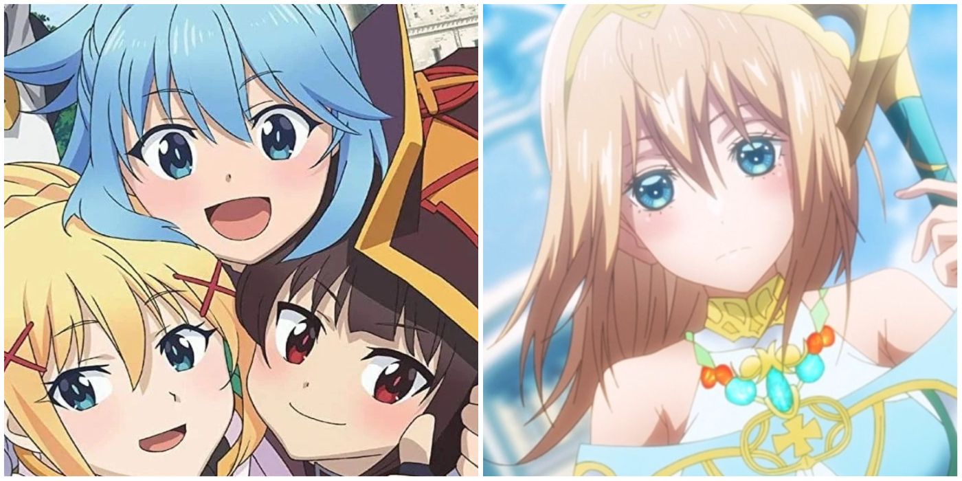 isekai cliches made the most konosuba trapped dating sim