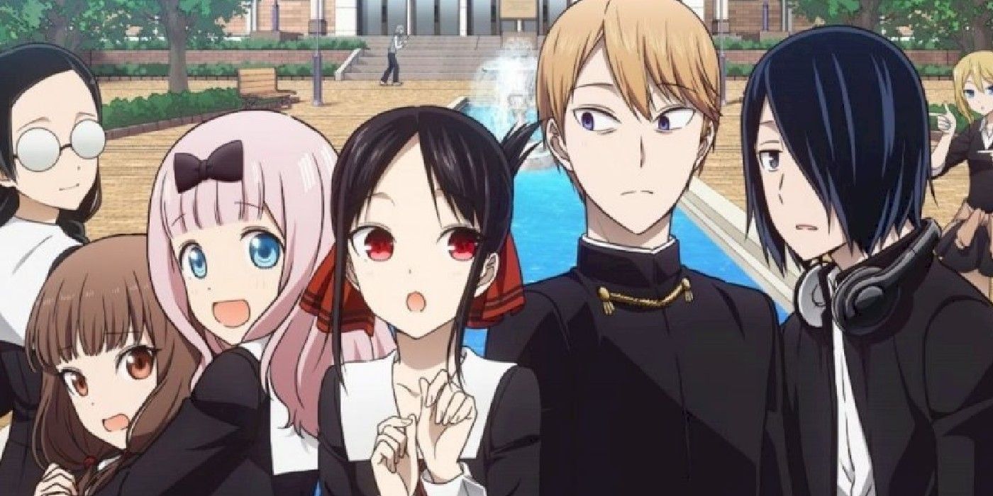 The Student Council hangs out in Kaguya-Sama: Love Is War.